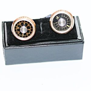 Vintage Thermometer Compass Cufflinks